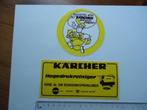 sticker oud KARCHER MACHINE dealer tobo made retro strip, Ophalen of Verzenden, Zo goed als nieuw, Bedrijf of Vereniging