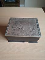 Vintage doosje met metalen deksel, Ophalen of Verzenden