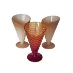 Vintage Italiaanse ijsglazen, Gebruikt, -, -, Overige typen