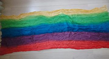 regenboog speeldoek 100% zijde/silk Waldorf speeldoek beschikbaar voor biedingen