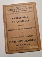 Handleiding Stork Dieselmotor voor Gemaal Electra, Boeken, Techniek, Ophalen of Verzenden, Gelezen, Stork