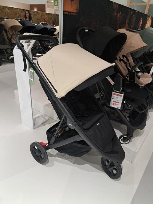 Thule Spring soft beige buggy wandelwagen, Kinderen en Baby's, Buggy's, Nieuw, Overige merken, Verstelbare rugleuning, Zonnekap