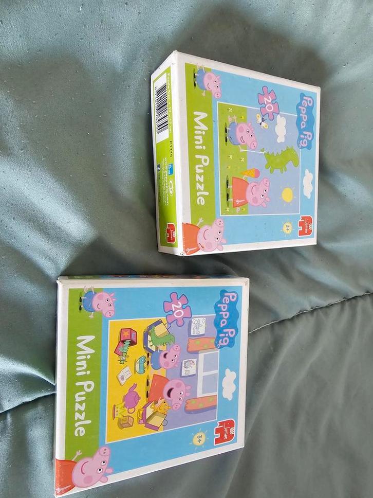 2 Sets Mini Puzzels - Peppa Pig & Sinterklaas, Kinderen en Baby's, Speelgoed | Kinderpuzzels, Zo goed als nieuw, 2 tot 4 jaar