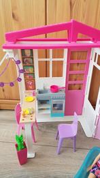 Inklapbaar Barbie huis, Kinderen en Baby's, Speelgoed | Poppenhuizen, Zo goed als nieuw, Ophalen