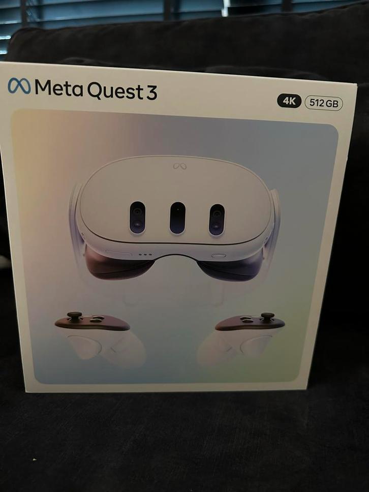 Meta Quest 3 512GB - Nieuw in doos!, Spelcomputers en Games, Virtual Reality, Nieuw, Pc, VR-bril, Ophalen of Verzenden