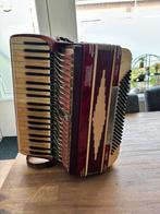 Stradivari Ancona accordeon, Muziek en Instrumenten, Accordeons, Gebruikt, Toetsaccordeon, 120-bas, Met riemen
