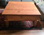 Massief hout Eiken Salontafel 100x100, Huis en Inrichting, Tafels | Salontafels, Ophalen, Gebruikt, 50 tot 100 cm, 50 tot 100 cm