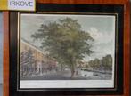 GEKLEURDE ETS AMSTERDAM WEESHUIS * In Lijst *, Antiek en Kunst, Kunst | Etsen en Gravures, Verzenden