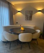 Luxe Ronde Eethoek met Bank & 4 Stoelen, Huis en Inrichting, Ophalen, Zo goed als nieuw, 4 tot 6 stoelen