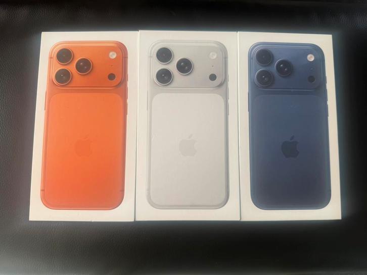 iPhone 17 Pro Max 256gb 2kleur Nieuw Geseald+Bon 2J Garantie, Telecommunicatie, Mobiele telefoons | Apple iPhone, Nieuw, 256 GB