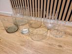 Vazen diverse afmetingen, Ophalen, Gebruikt, Glas, Minder dan 50 cm