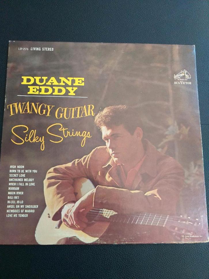 LP Duane Eddy - Twangy Guitar - Silky Strings (1962), Cd's en Dvd's, Vinyl | Pop, Gebruikt, 1960 tot 1980, 12 inch, Ophalen of Verzenden