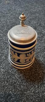 Bavaria bierpul met tinnen deksel 1985, Verzamelen, Biermerken, Ophalen of Verzenden, Zo goed als nieuw, Pul(len), Bavaria