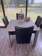 Mooie vierkante designtafel. 100/100/74, Huis en Inrichting, Ophalen, Vierkant, 50 tot 100 cm, Vijf personen of meer