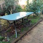 Aluminium tuintafel 6 persoons, Tuin en Terras, Ophalen, Gebruikt, Rechthoekig, Aluminium