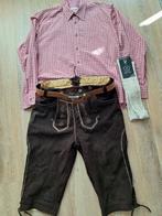 Lederhose 54 Trachten overhemd kousen oktoberfeest, Ophalen, Gedragen, Maat 56/58 (XL)