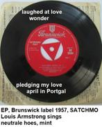 LOUIS ARMSTRONG, Duitse EP uit 1957, Overige formaten, Ophalen of Verzenden, Zo goed als nieuw, 1940 tot 1960