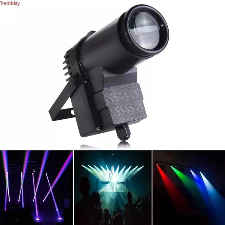 10 Watt 4 in 1 RGBW LED DMX pinspot / puntspot, Muziek en Instrumenten, Licht en Laser, Nieuw, Licht, Geluidgestuurd, Kleur, Stroboscoopeffect