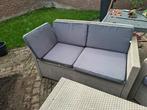 Mooie Wicker Tuinset - 2 stoelen + tafel, Tuin en Terras, Gebruikt, Bijzettafel, Wicker, Tuinset