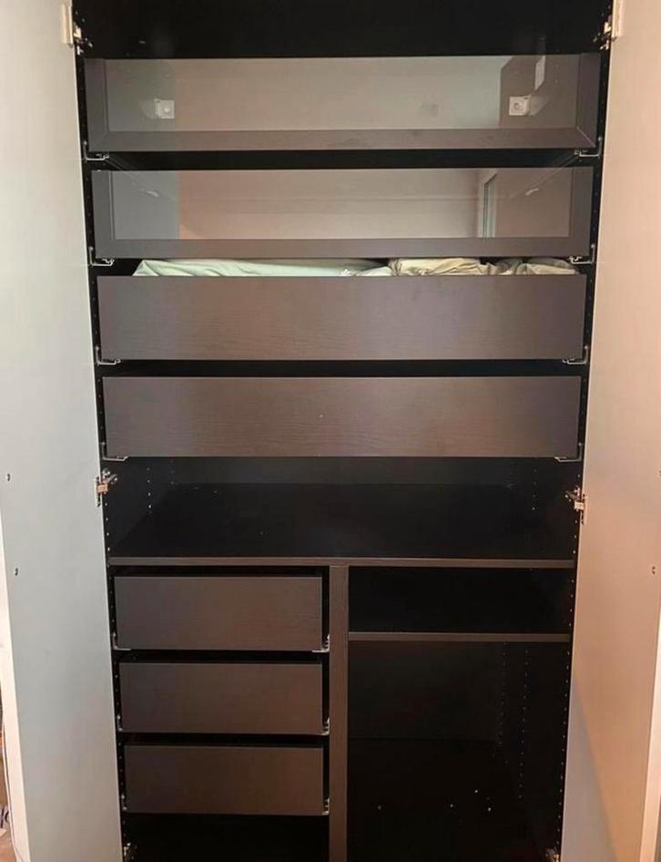 Ikea pax zwart bruin en grijs lades manden plank komplement, Huis en Inrichting, Kasten | Overige, Zo goed als nieuw, Ophalen of Verzenden
