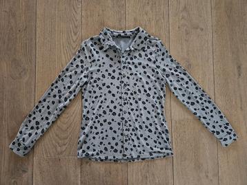Grijze blouse met panterprint maat S van Expresso beschikbaar voor biedingen