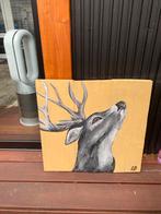 Hert Schilderij op Hout, Ophalen