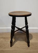 Antiek Engels krukje, stool, Antiek en Kunst, Ophalen of Verzenden