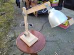 schitterende oude houten vintage tafellamp, Huis en Inrichting, Lampen | Tafellampen, Ophalen of Verzenden, Minder dan 50 cm