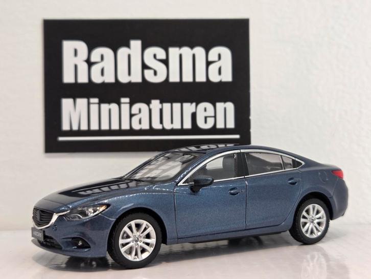Mazda 6 2013 - Blauw - 1:43 PremiumX, Hobby en Vrije tijd, Modelauto's | 1:43, Zo goed als nieuw, Auto, Ophalen of Verzenden