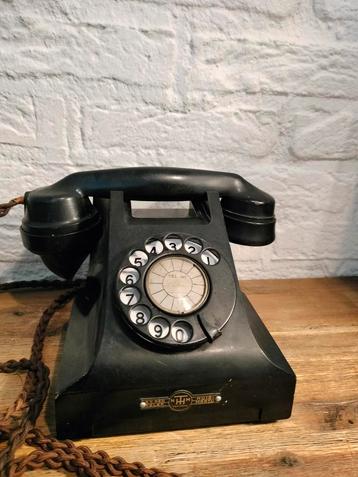 NHTM Ptt vintage antieke bakelieten telefoon