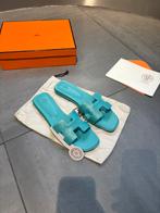 Hermes slippers blauw, Ophalen of Verzenden, Nieuw, Blauw