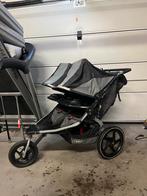 Hardloop buggy / kinderwagen 2 pers + winter en regen access, Gebruikt, Duowagen, Ophalen, Kinderwagen