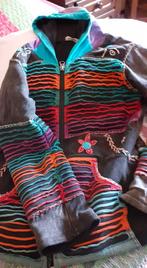 Mooie jas met capuchon ritssluiting handwerk, Pure, Ophalen of Verzenden, Zo goed als nieuw, Maat 38/40 (M)