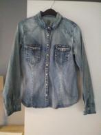 SUMMUM WOMAN, BLUE DAZE OVERHEMDBLOUSE, MAAT 40, NIEUWSTAAT., Maat 38/40 (M), Blauw, SUMMUM BLUE DAZE, Ophalen of Verzenden