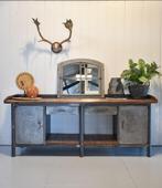 Werkbank, Dressoir, Industrieel, Toonbank, Vintage, Antiek en Kunst, Curiosa en Brocante, Ophalen of Verzenden