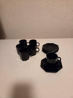 Luminarc Arcoroc Octime kop en schotel espresso zwart, Huis en Inrichting, Keuken | Servies, Ophalen of Verzenden, Glas, Overige stijlen