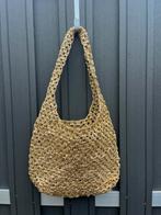 Tas/ damestas/ schoudertas/ shopper goud metallic raffia, Ophalen of Verzenden, Nieuw, Overige kleuren