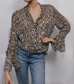 LADRESS geprinte blouse met golden flakes maat L ZGAN, Overige kleuren, Maat 42/44 (L), Ophalen of Verzenden, Zo goed als nieuw