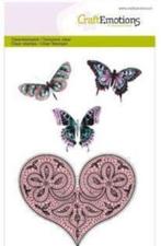 Clear stempels Heart and Butterflies Vlinders Craft Emotions, Ophalen of Verzenden, Nieuw, Clearstamp