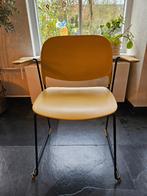 4 gele stoelen, Huis en Inrichting, Stoelen, Ophalen, Overige kleuren, Zo goed als nieuw, Vier