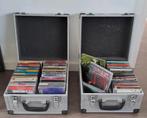 2  aluminium cd boxen met verschillende cd's, Cd's en Dvd's, Gebruikt, Ophalen of Verzenden