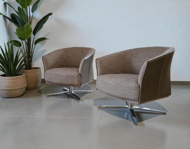 De Sede DS-291 fauteuil draaibaar showmodel 2x, Huis en Inrichting, Fauteuils, Zo goed als nieuw, Stof, 75 tot 100 cm, Ophalen of Verzenden