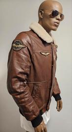 PME Legend Hudson Bomber leren jas (L) ingevet en zgan, Kleding | Heren, Jassen | Winter, Maat 52/54 (L), Bruin, ., Ophalen of Verzenden