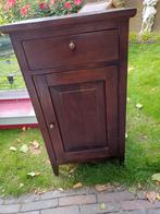 Houten kastje met lade en deur, Huis en Inrichting, Ophalen, Minder dan 50 cm, Gebruikt, Klassiek
