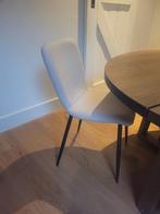 6 eetkamerstoelen met zwarte poten, Huis en Inrichting, Ophalen, Zwart, Zo goed als nieuw, Vijf, Zes of meer stoelen