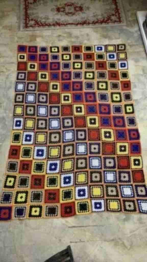 Granny patchwork kleed grandfoulard sprei 270/175, Gebruikt, Etten-Leur, DJT@dejuistetoon.eu, Ophalen of Verzenden