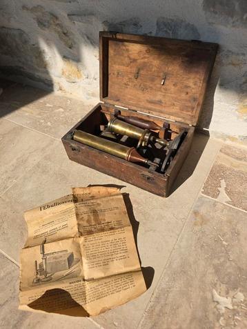 Zeldzaam antieke koperen ebulliometer 1890S in org. koffer beschikbaar voor biedingen