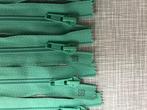 Deelbare spiraalritsen groen 10 stuks 65 cm lang.__34, Rits of Sluiting, Nieuw, Ophalen of Verzenden