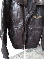 heren leren jas, Ophalen, Maat 52/54 (L), V&D, Bruin