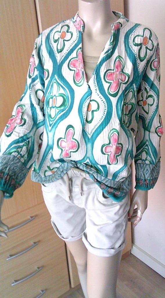 Vrolijke kleuren katoenen tuniek maat M, Kleding | Dames, Blouses en Tunieken, Gedragen, Maat 38/40 (M), Overige kleuren, Verzenden